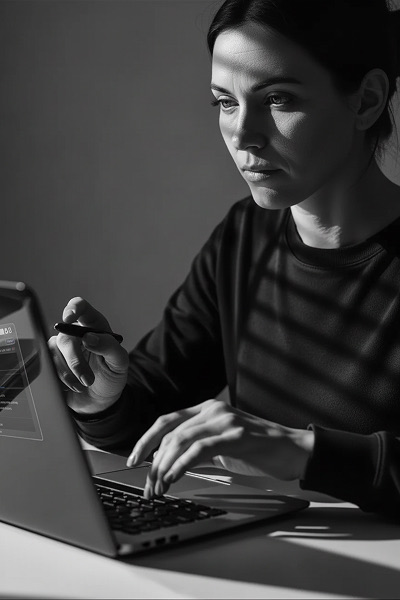 Person using screen reader on nonprofit website