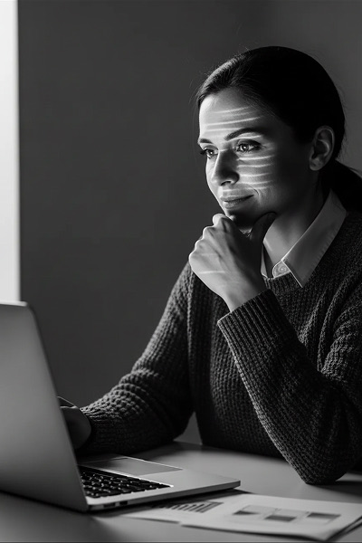 Team members collaborating on digital strategy