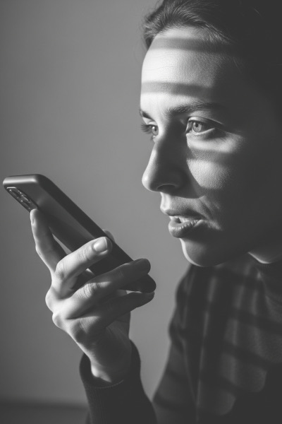 Person using voice assistant to search for nonprofit